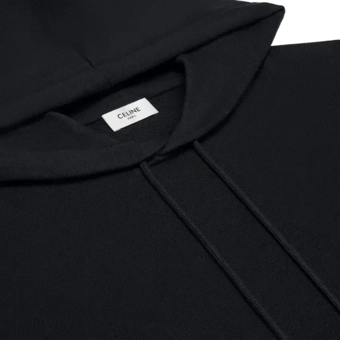Felpa con cappuccio Triomphe ampia in cashmere e cotone Felpa con cappuccio Triomphe ampia in cashmere e cotone