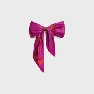 Fermaglio per capelli CELINE Big Ribbon in seta e acciaio