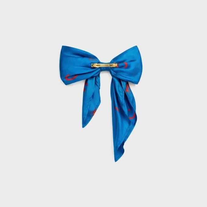 Fermaglio per capelli CELINE Big Ribbon in seta e acciaio Fermaglio per capelli CELINE Big Ribbon in seta e acciaio