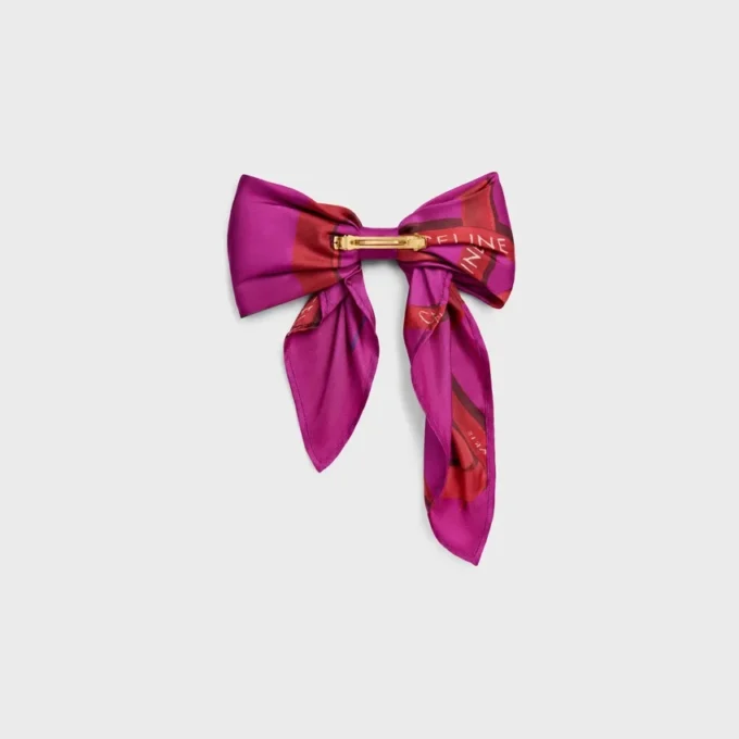 Fermaglio per capelli CELINE Big Ribbon in seta e acciaio Fermaglio per capelli CELINE Big Ribbon in seta e acciaio