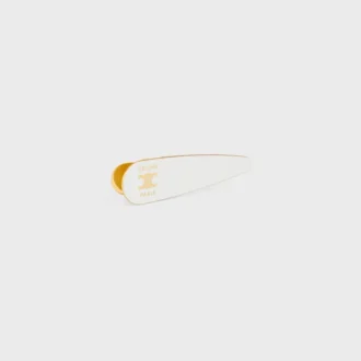Fermaglio per capelli CELINE in ottone con finitura dorata, acciaio e zama