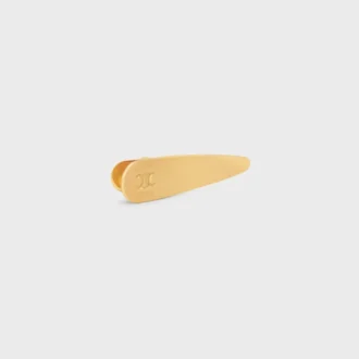 Fermaglio per capelli CELINE in ottone con finitura dorata, acciaio e zama Fermaglio per capelli CELINE in ottone con finitura dorata, acciaio e zama