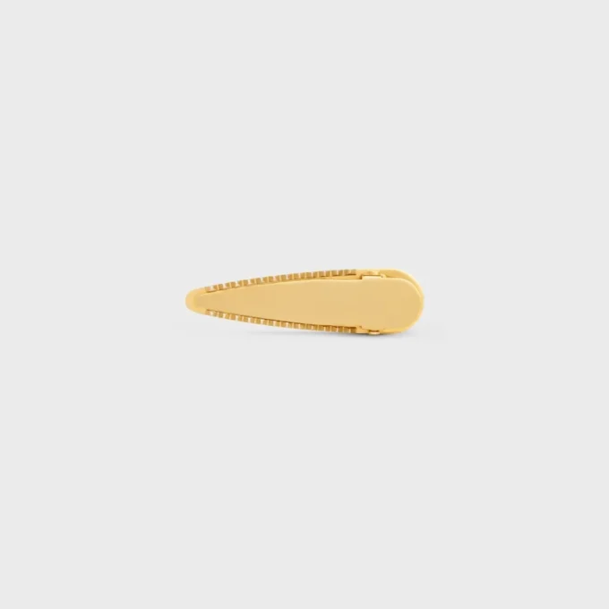Fermaglio per capelli CELINE in ottone con finitura dorata, acciaio e zama