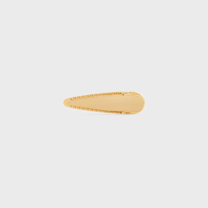 Fermaglio per capelli CELINE in ottone con finitura dorata, acciaio e zama