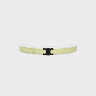 Fibbia Triomphe in metallo e cinturino reversibile da 25 mm in pelle di vitello liscia e martellata Fibbia Triomphe in metallo e cinturino reversibile da 25 mm in pelle di vitello liscia e martellata
