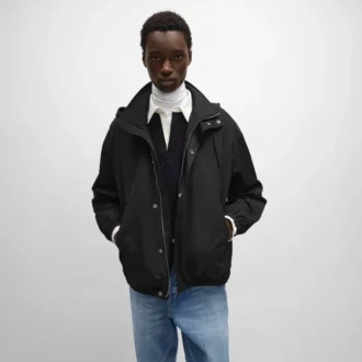 Giacca a vento in twill di nylon
