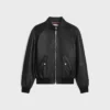 Giacca blouson con zip in morbida pelle di agnello Giacca blouson con zip in morbida pelle di agnello