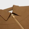 Giacca blouson western in twill di cotone