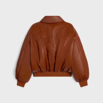 Giacca bomber in morbida pelle di agnello