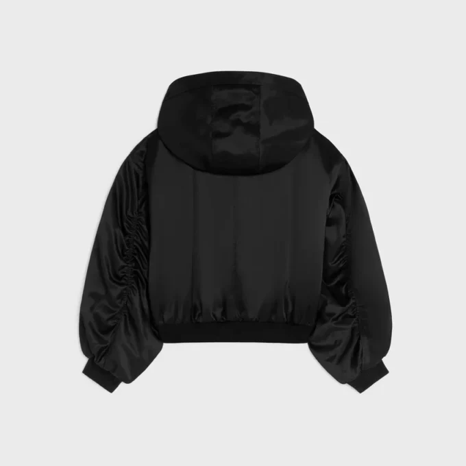 Giacca bomber in raso di cotone
