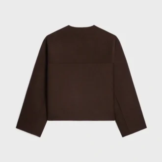 Giacca cardigan in cashmere double face
