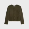 Giacca Chasseur in cashmere bouclé intrecciato Giacca Chasseur in cashmere bouclé intrecciato