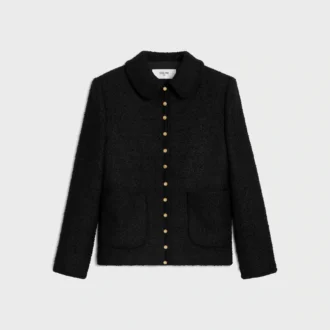 Giacca Chasseur in cashmere bouclé intrecciato