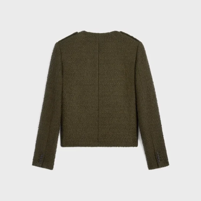 Giacca Chasseur in cashmere bouclé intrecciato Giacca Chasseur in cashmere bouclé intrecciato