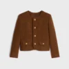 Giacca Chelsea in tweed di lana e mohair