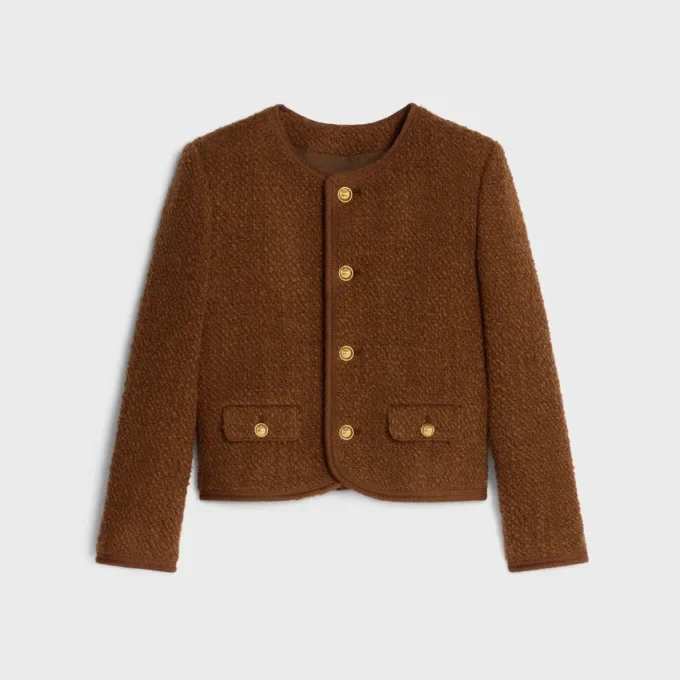 Giacca Chelsea in tweed di lana e mohair