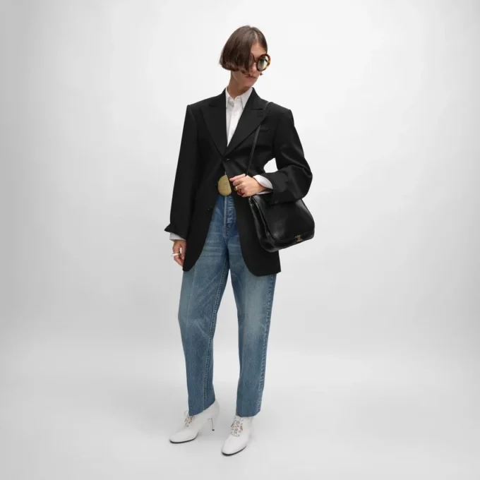 Giacca Colonne in lana diagonale Giacca Colonne in lana diagonale