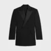 Giacca Colonne Tux in gabardine di lana e mohair Giacca Colonne Tux in gabardine di lana e mohair