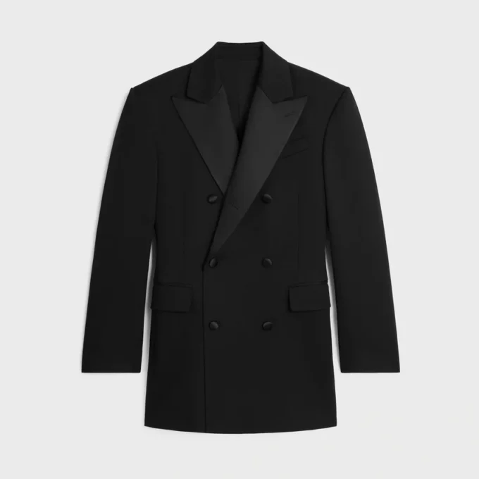Giacca Colonne Tux in gabardine di lana e mohair Giacca Colonne Tux in gabardine di lana e mohair