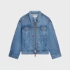 Giacca da camionista in denim di cotone Giacca da camionista in denim di cotone