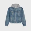 Giacca da camionista in denim di cotone Giacca da camionista in denim di cotone