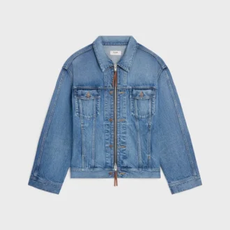 Giacca da camionista in denim di cotone