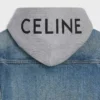 Giacca da camionista in denim di cotone Giacca da camionista in denim di cotone