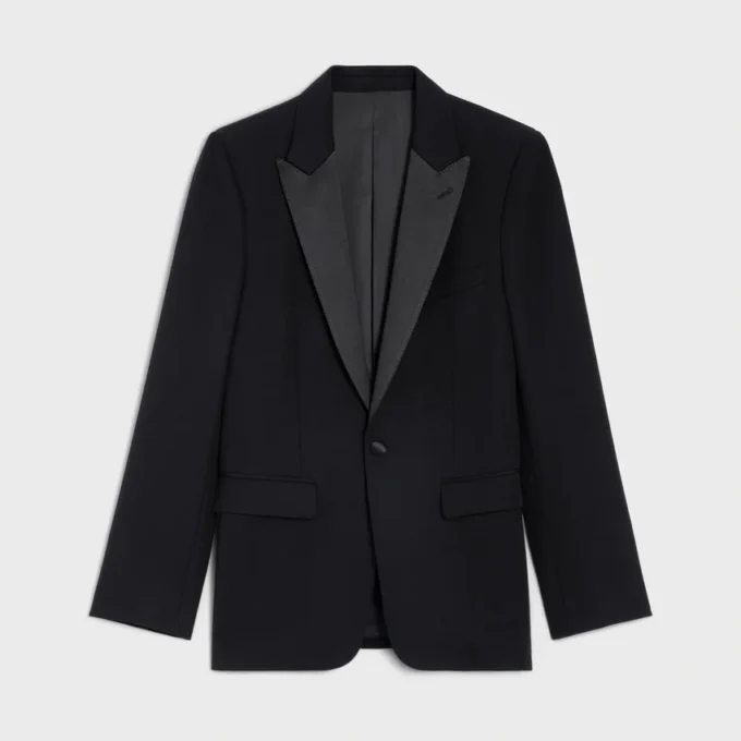 Giacca da smoking Classic in lana Grain De Poudre Giacca da smoking Classic in lana Grain De Poudre