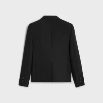 Giacca da smoking corta in lana e mohair