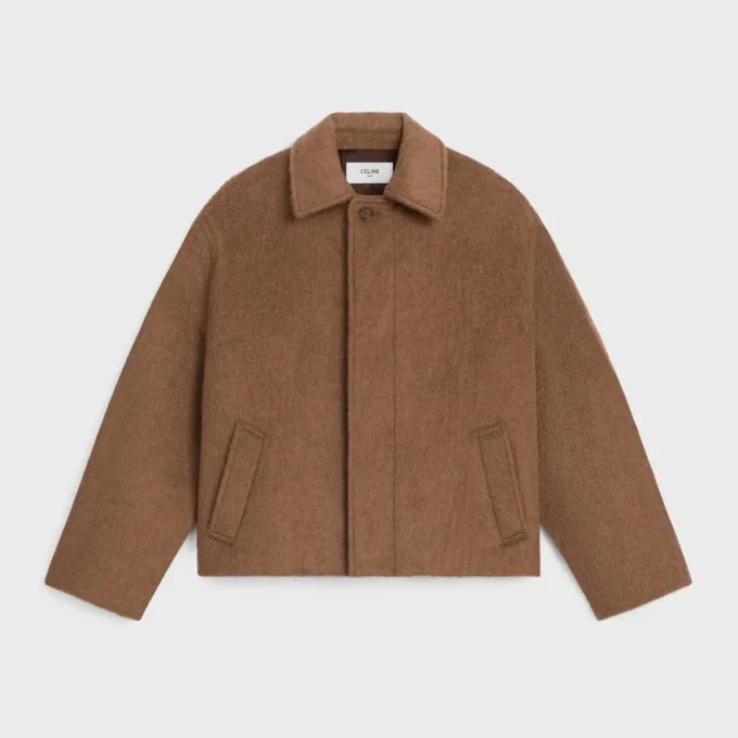 Giacca in cashmere double-face e cammello Giacca in cashmere double-face e cammello
