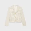 Giacca in gabardine di cotone a righe