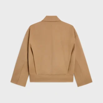 Giacca in gabardine di cotone e lana