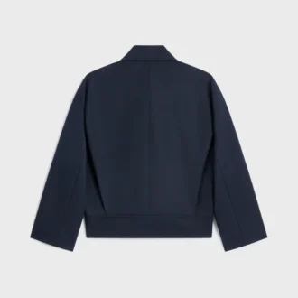 Giacca in gabardine di cotone e lana