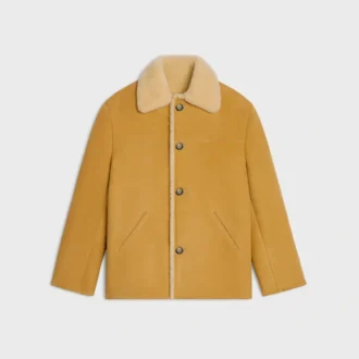 Giacca in pelle scamosciata