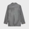 Giacca safari in cotone a righe Hickory