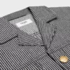 Giacca safari in cotone a righe Hickory