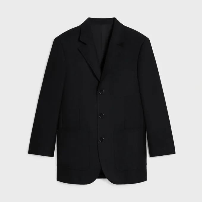 Giacca sartoriale in flanella di cashmere