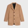 Giacca sartoriale in flanella di cashmere