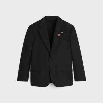 Giacca sartoriale in gabardine di lana