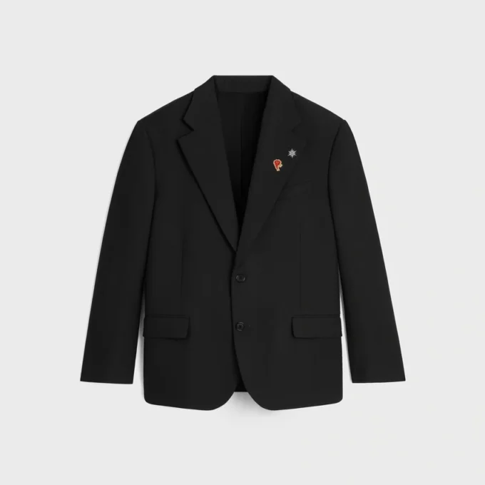 Giacca sartoriale in gabardine di lana