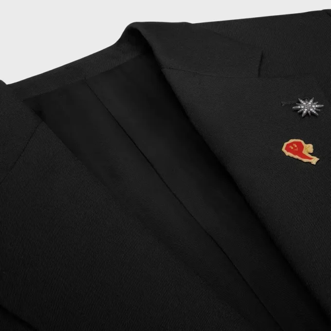 Giacca sartoriale in gabardine di lana
