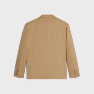 Giacca sartoriale in gabardine di lana elasticizzata