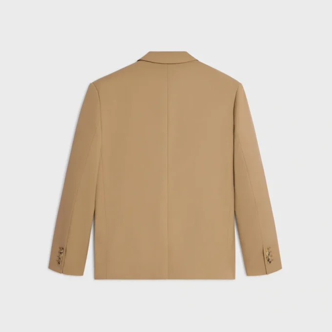 Giacca sartoriale in gabardine di lana elasticizzata