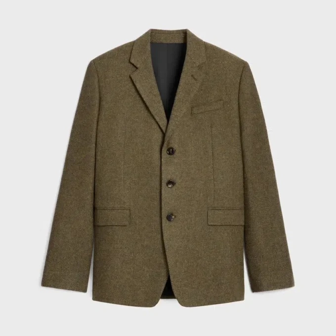 Giacca sartoriale in lana tricotine Giacca sartoriale in lana tricotine