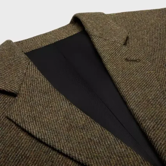 Giacca sartoriale in lana tricotine Giacca sartoriale in lana tricotine