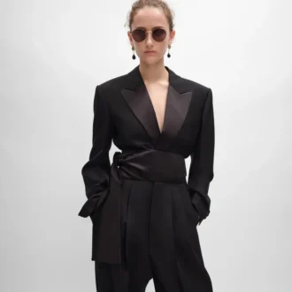 Giacca Spencer Tux in gabardine di lana