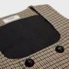 Gilet doppiopetto in lana pied-de-poule