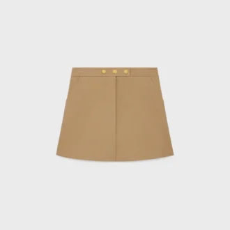 Gonna corta in gabardine di cotone