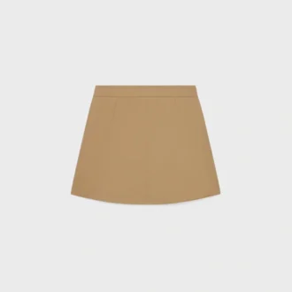 Gonna corta in gabardine di cotone