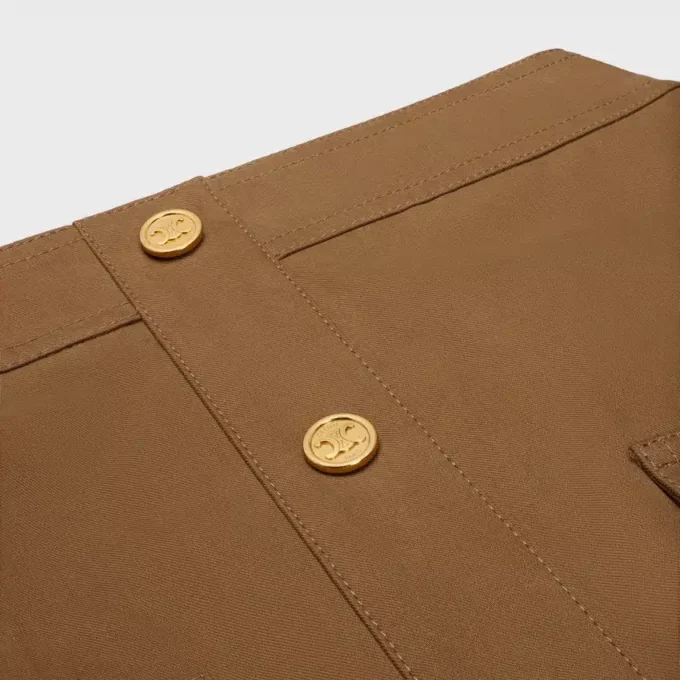 Gonna corta in twill di cotone
